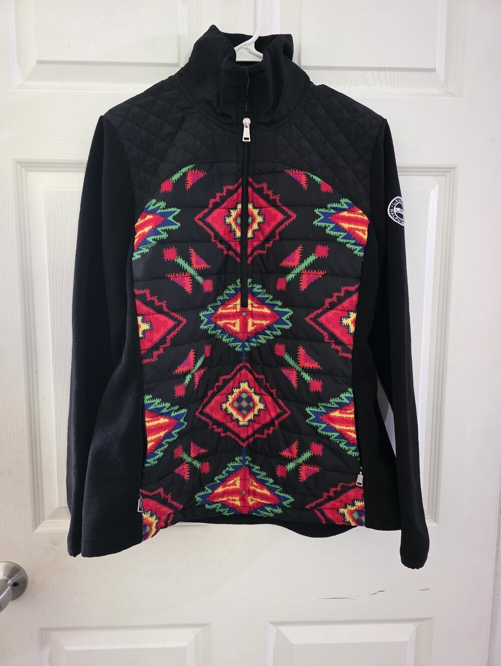 Lauren Active Ralph Lauren Women XL 1/2 Zip Pullover Jacket Southwestern Aztec